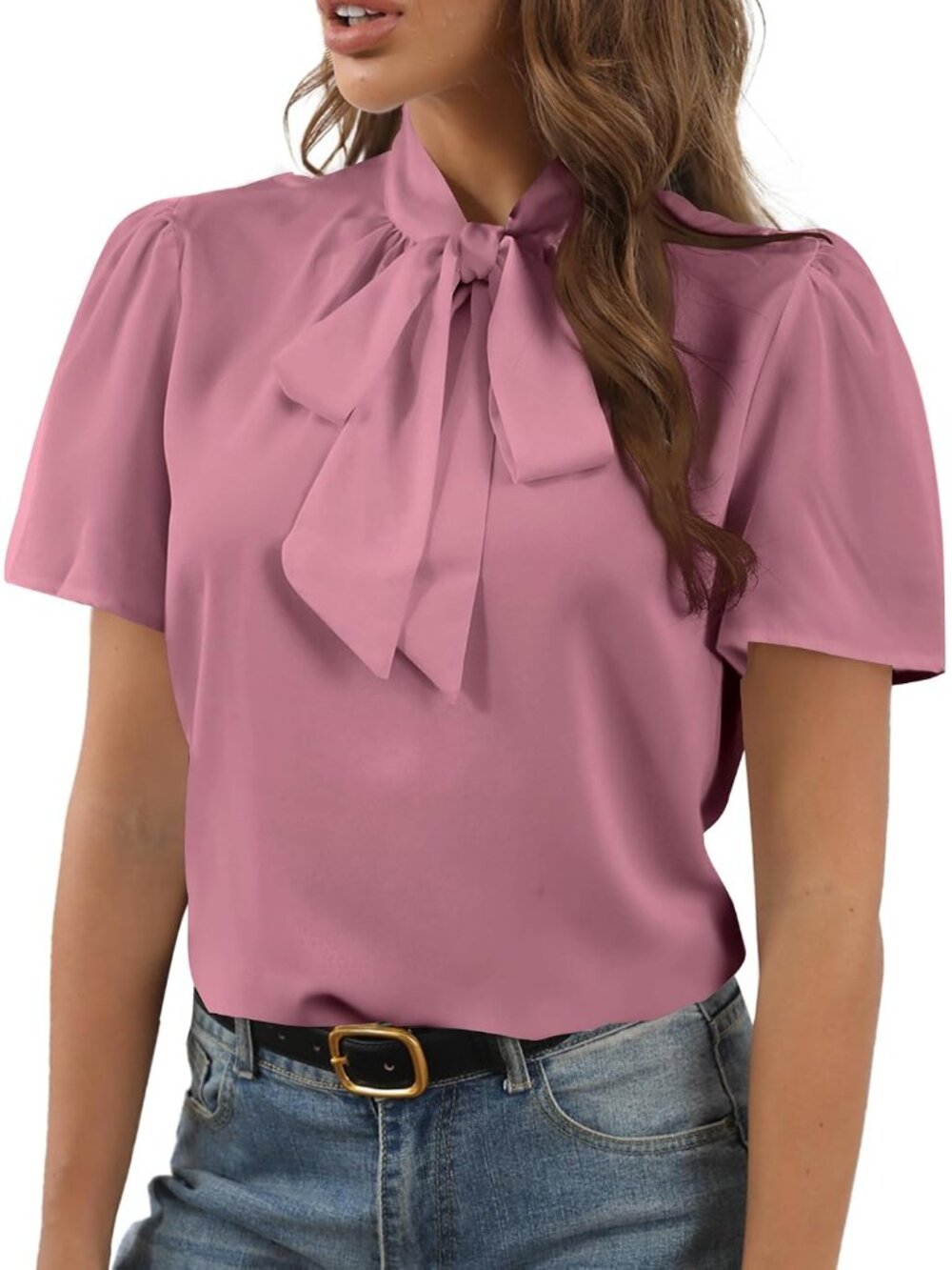 Women's Bow Tie Knot Elegant Blouse